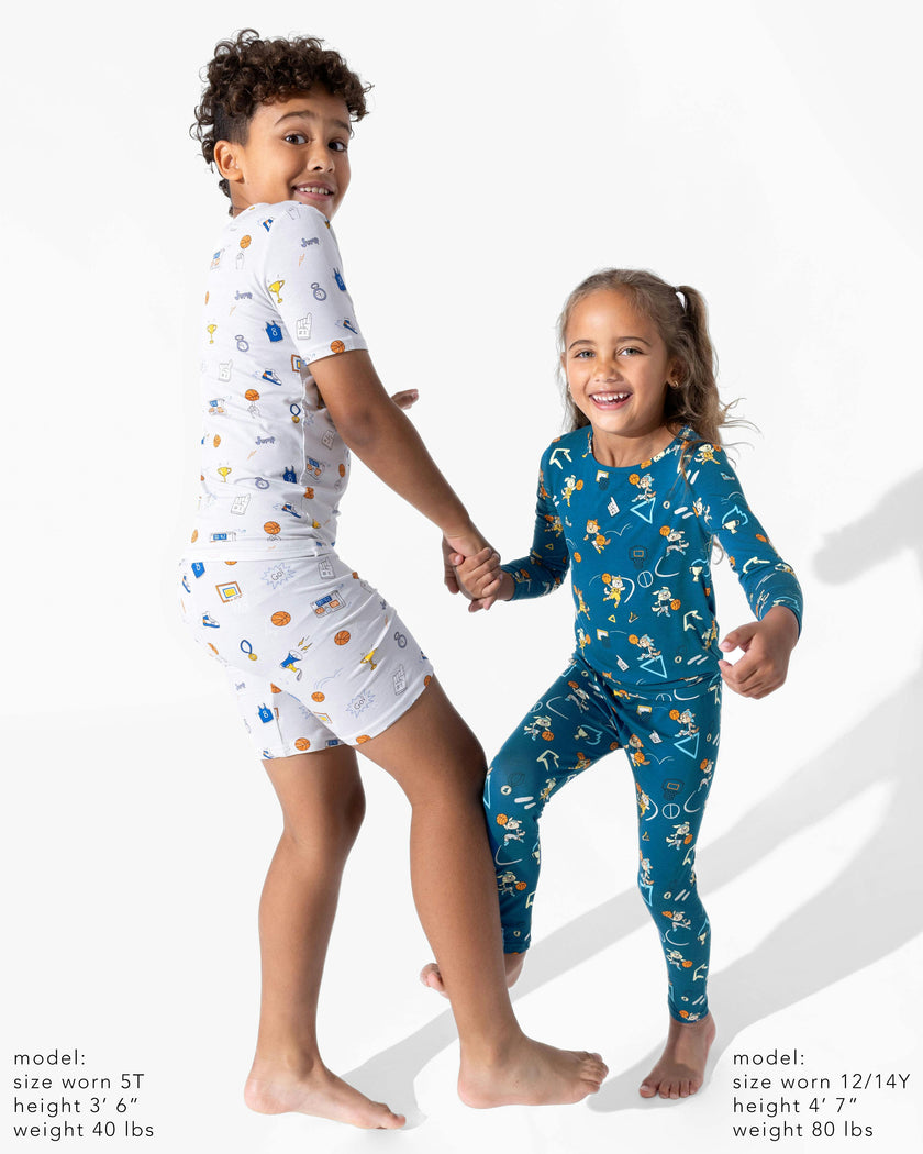 All Star Basketball Bamboo Kids Pajama Short Set