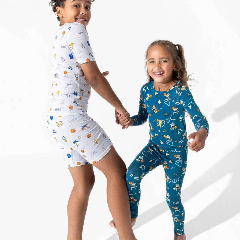 All Star Basketball Bamboo Kids Pajama Short Set