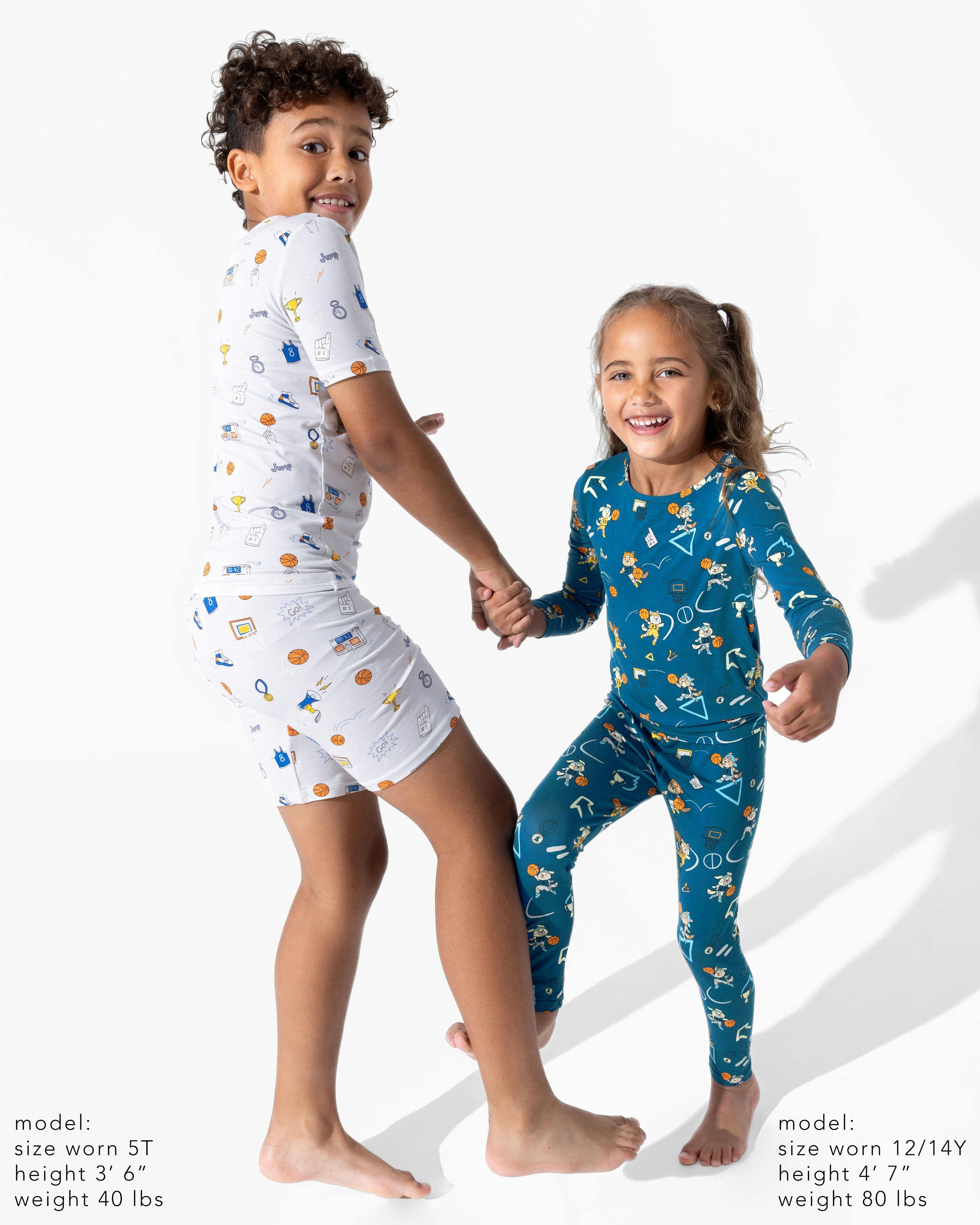 All Star Basketball Bamboo Kids Pajama Short Set