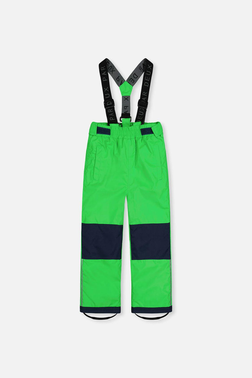 Light Weight Two Piece Chill Snowsuit Blue And Green Checkered Print