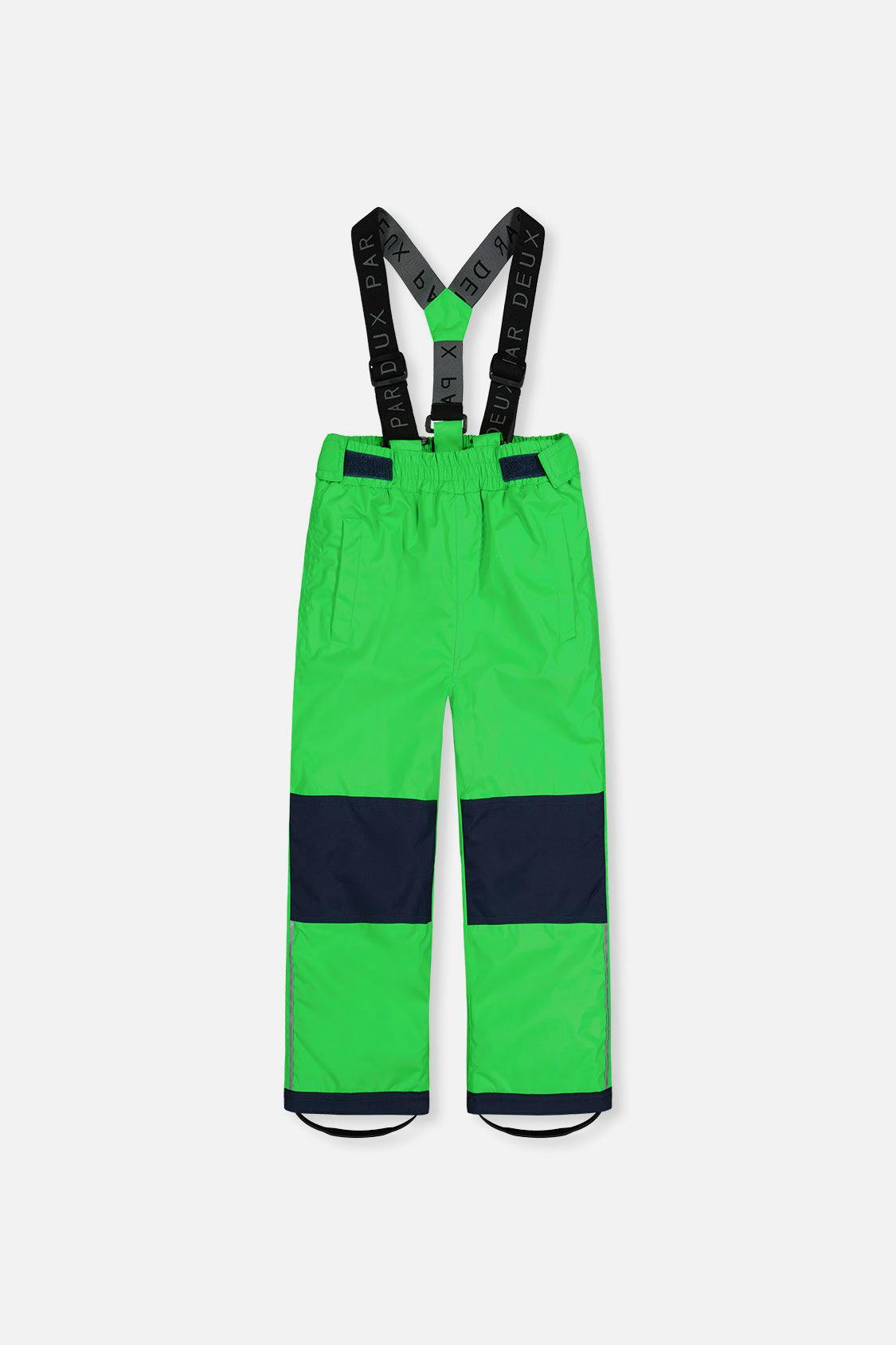 Light Weight Two Piece Chill Snowsuit Blue And Green Checkered Print