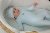 Checkered Applique Onesie Blue