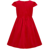 Joy Velvet & Satin Bows Girls Party Dress