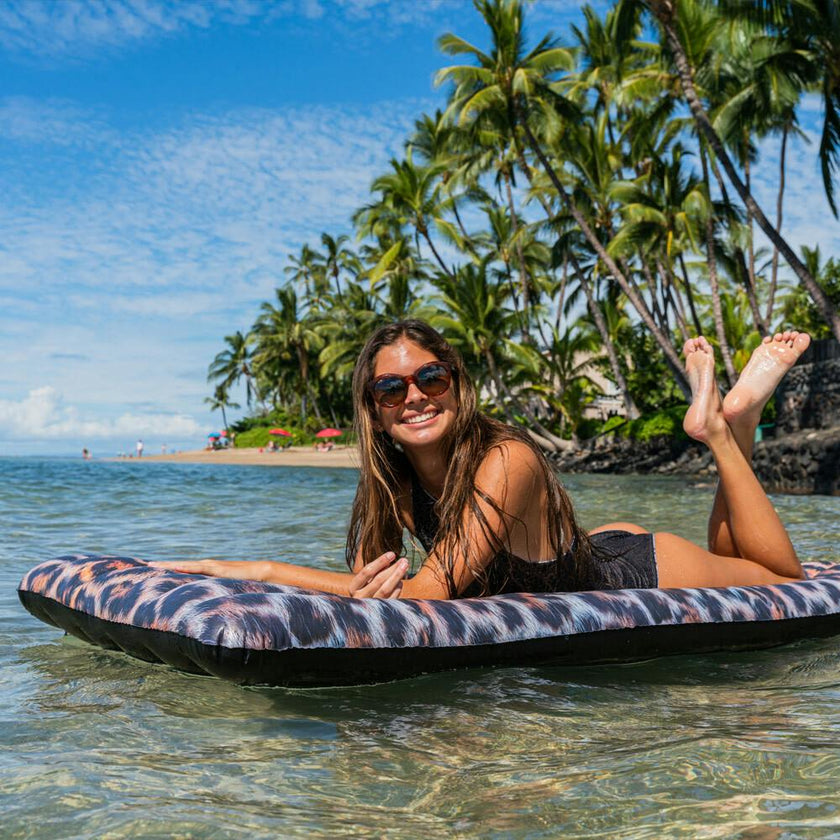 Leopard Print Deluxe Pool Raft 74" x 30"