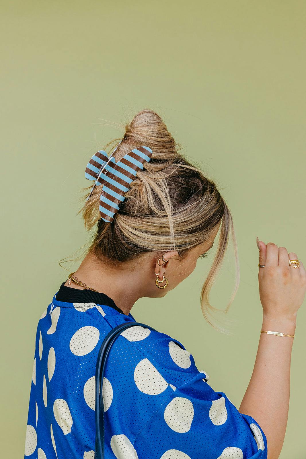 POLKA DOT & STRIPED OVERSIZED CLAWS