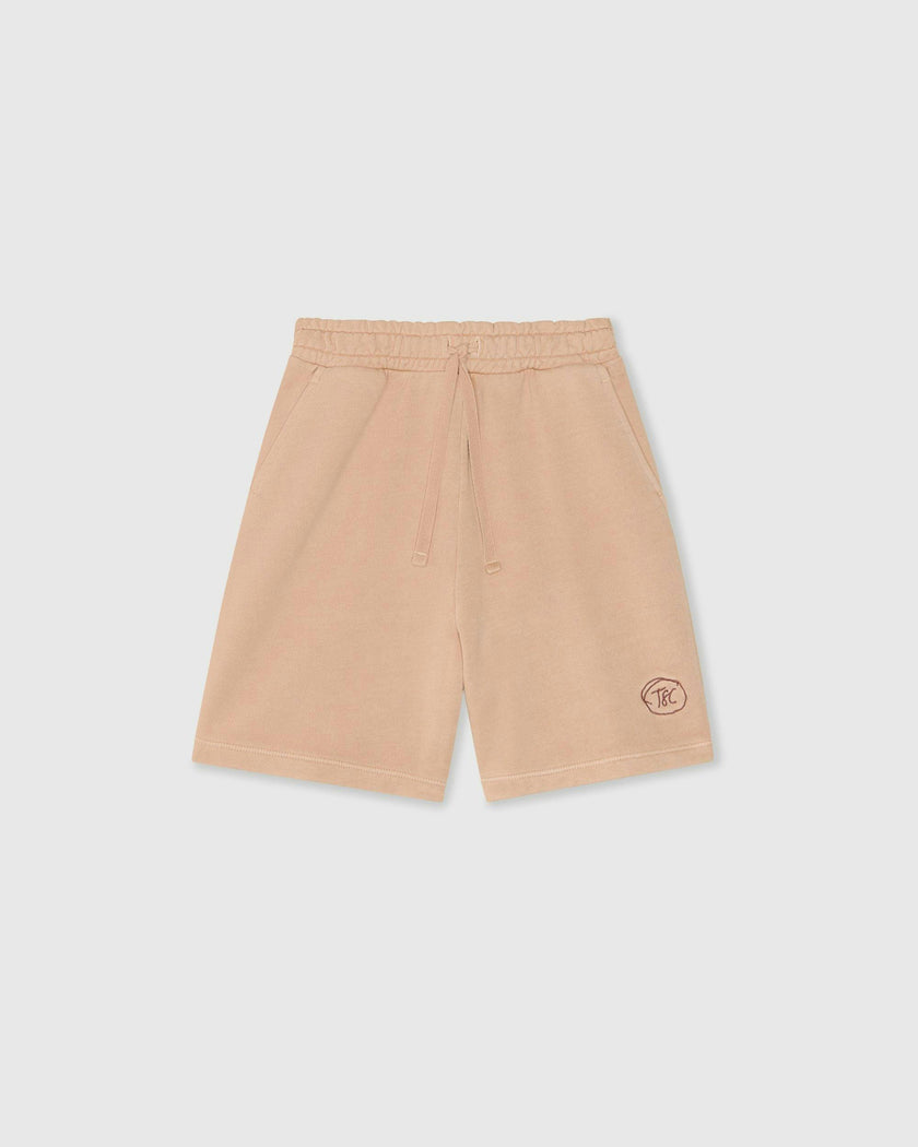 Natural Dye Everyday Shorts in Latte