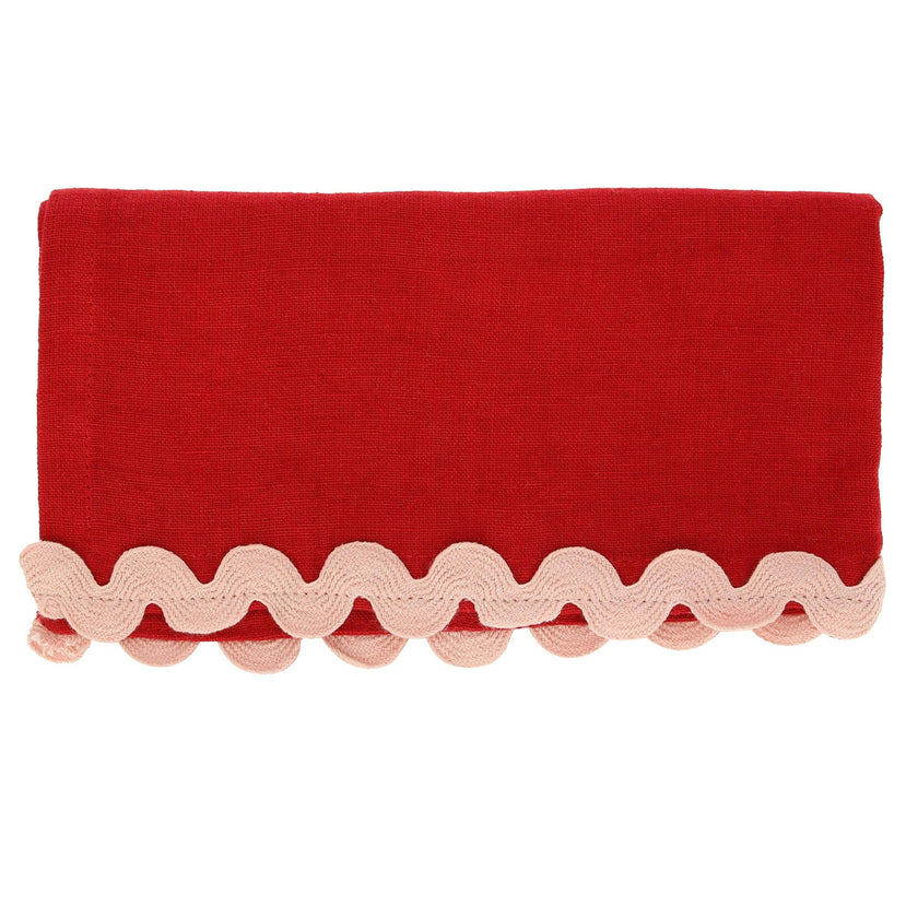 Assorted Ricrac Fabric Napkins