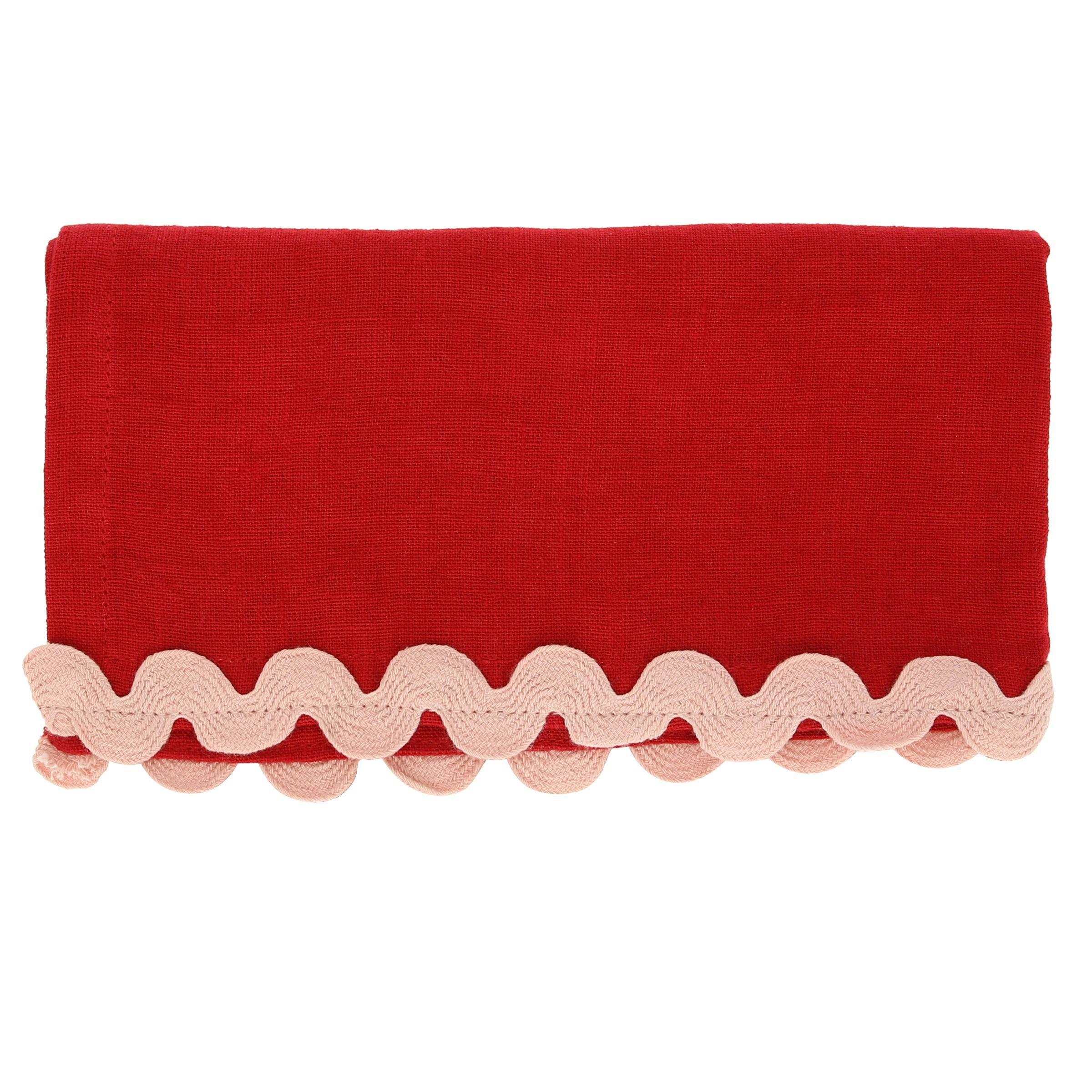 Assorted Ricrac Fabric Napkins