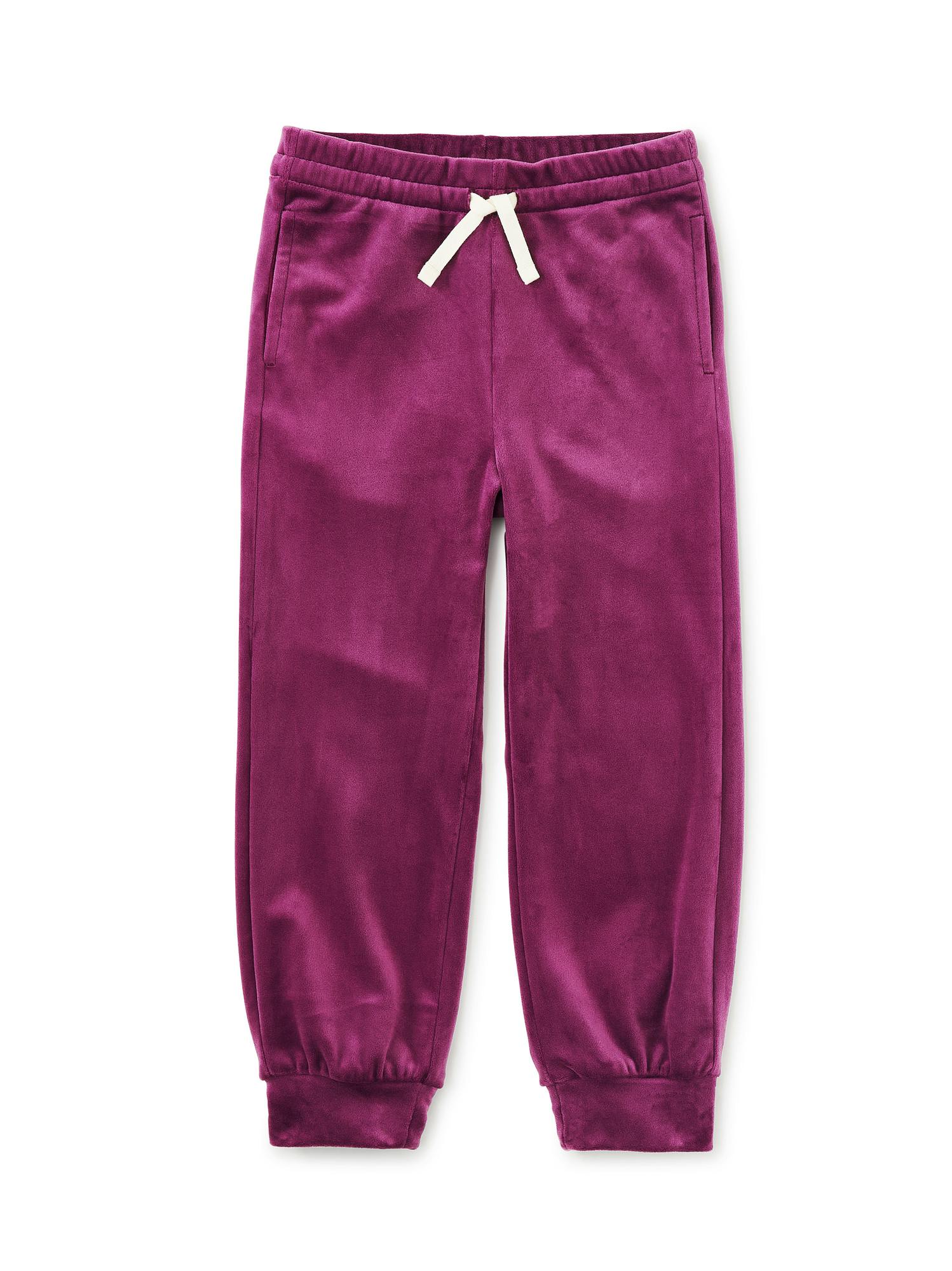 Easy Fit Very Velour Joggers, Cosmic Berry