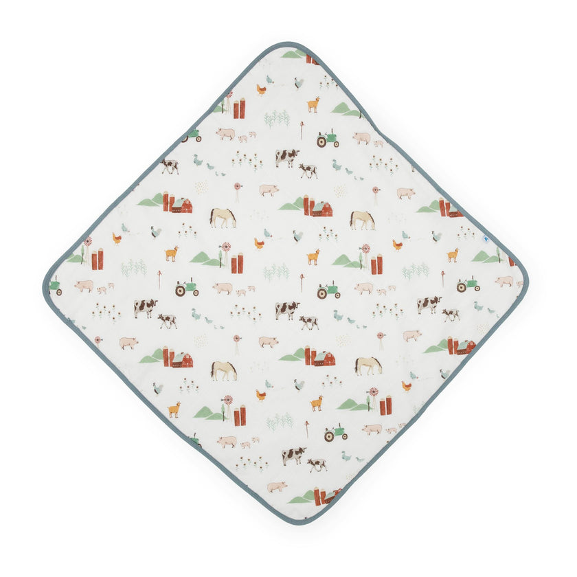 Infant Hooded Towel - Farmyard