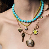 Turquoise Knotted Gemstone Necklace