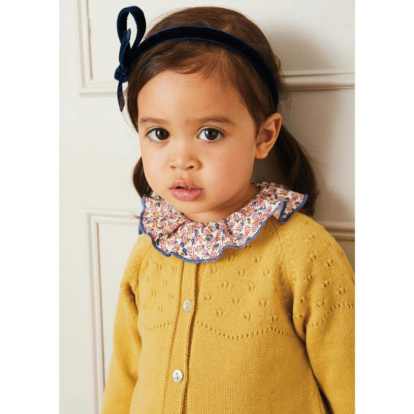 Openwork Cardigan In Burgundy (6mths-10yrs)