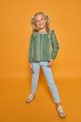 Adams Top - Fairfield Forest Stripe
