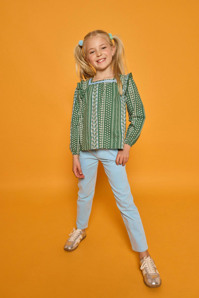 Adams Top - Fairfield Forest Stripe
