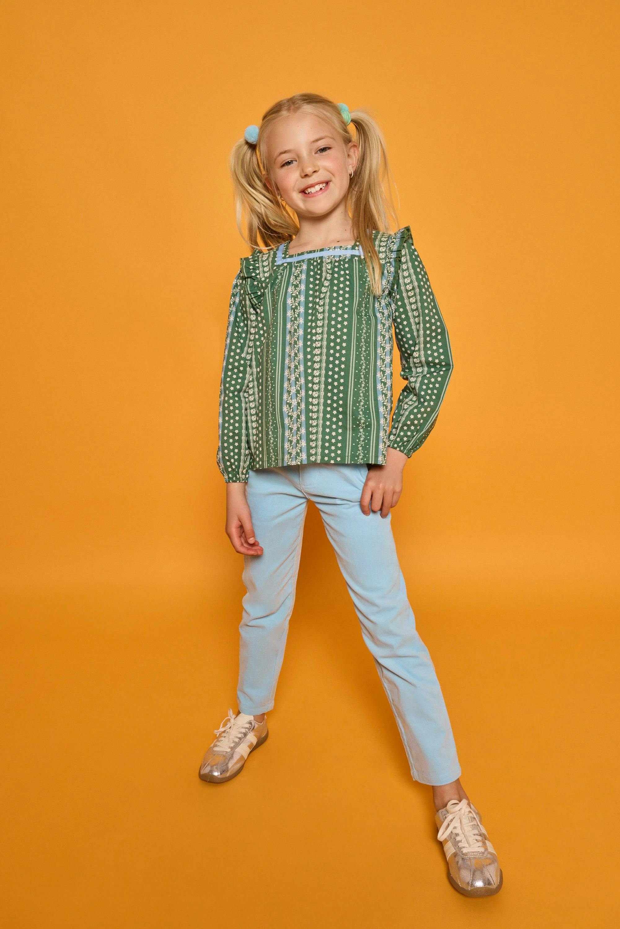 Adams Top - Fairfield Forest Stripe