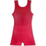 Red Dizzy Velvet Playsuit, Red