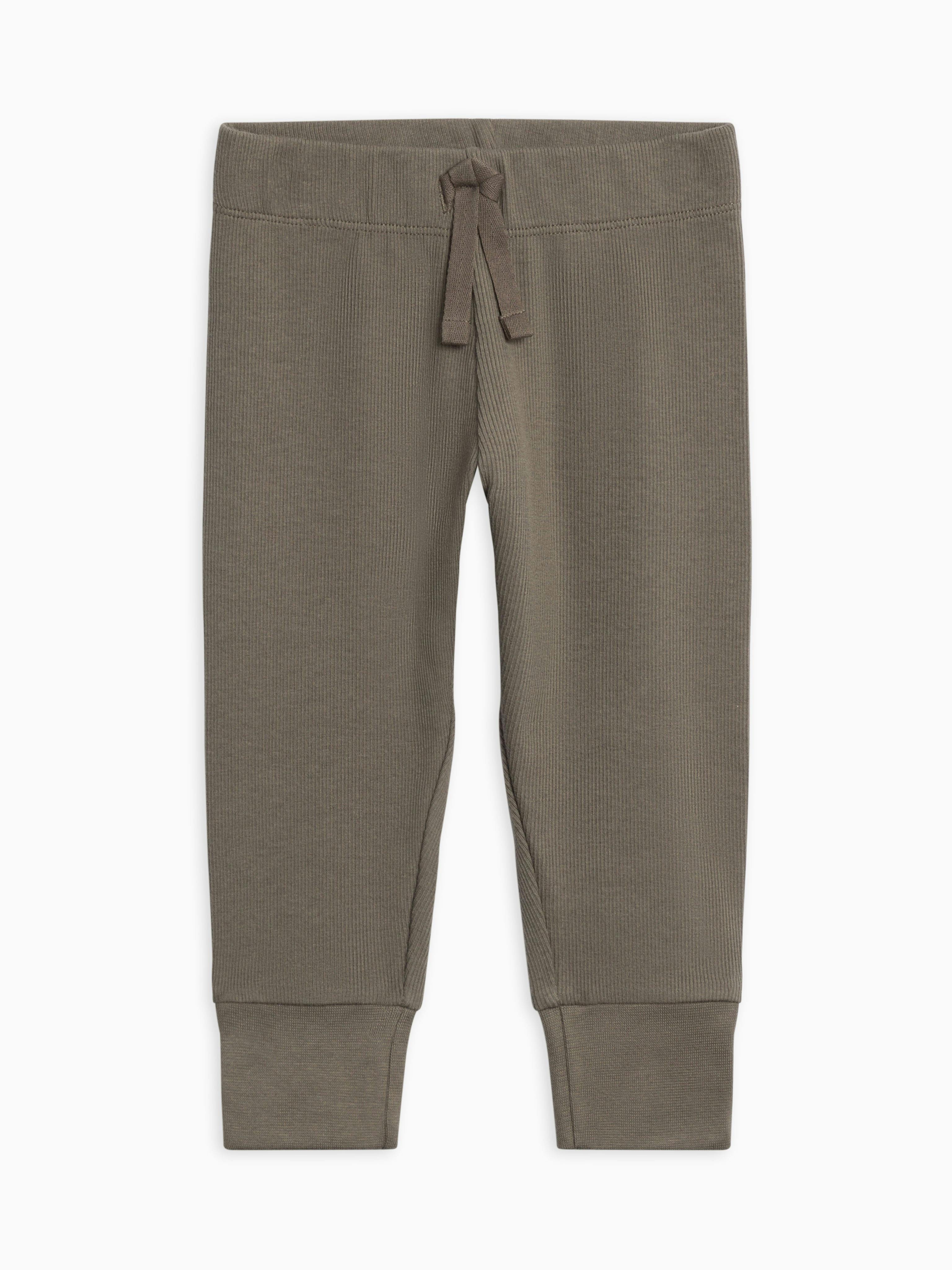 KENDI Charlie Ribbed Joggers Olive