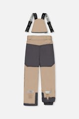 Two Piece Teknik Snowsuit Bright Orange Grey And Taupe