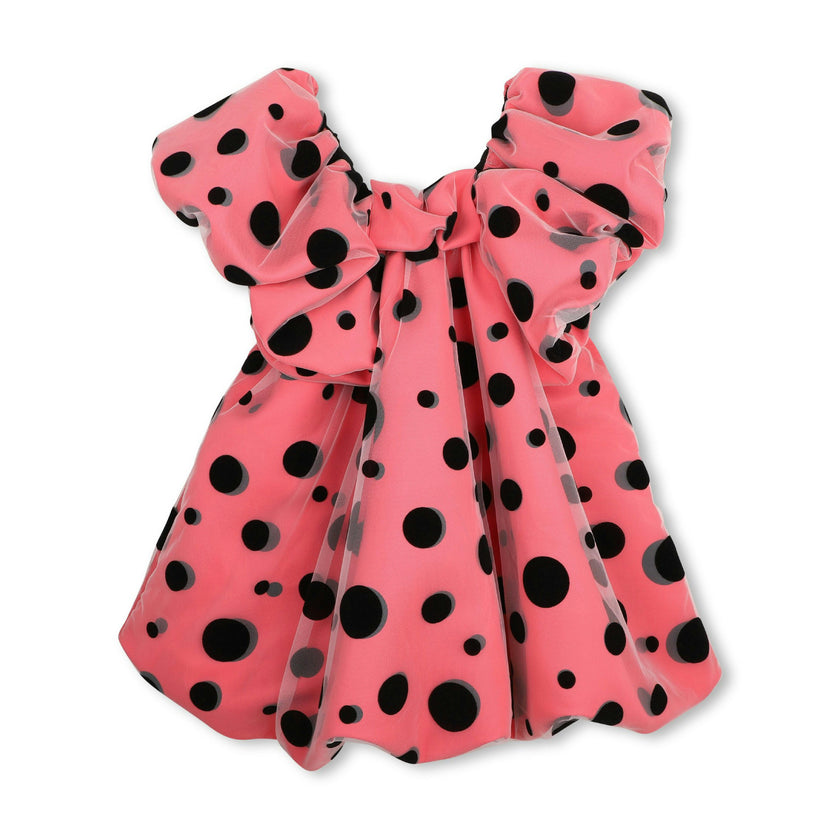 Pink Polka-Dot Occasion Dress