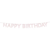 Pink Happy Birthday Garland