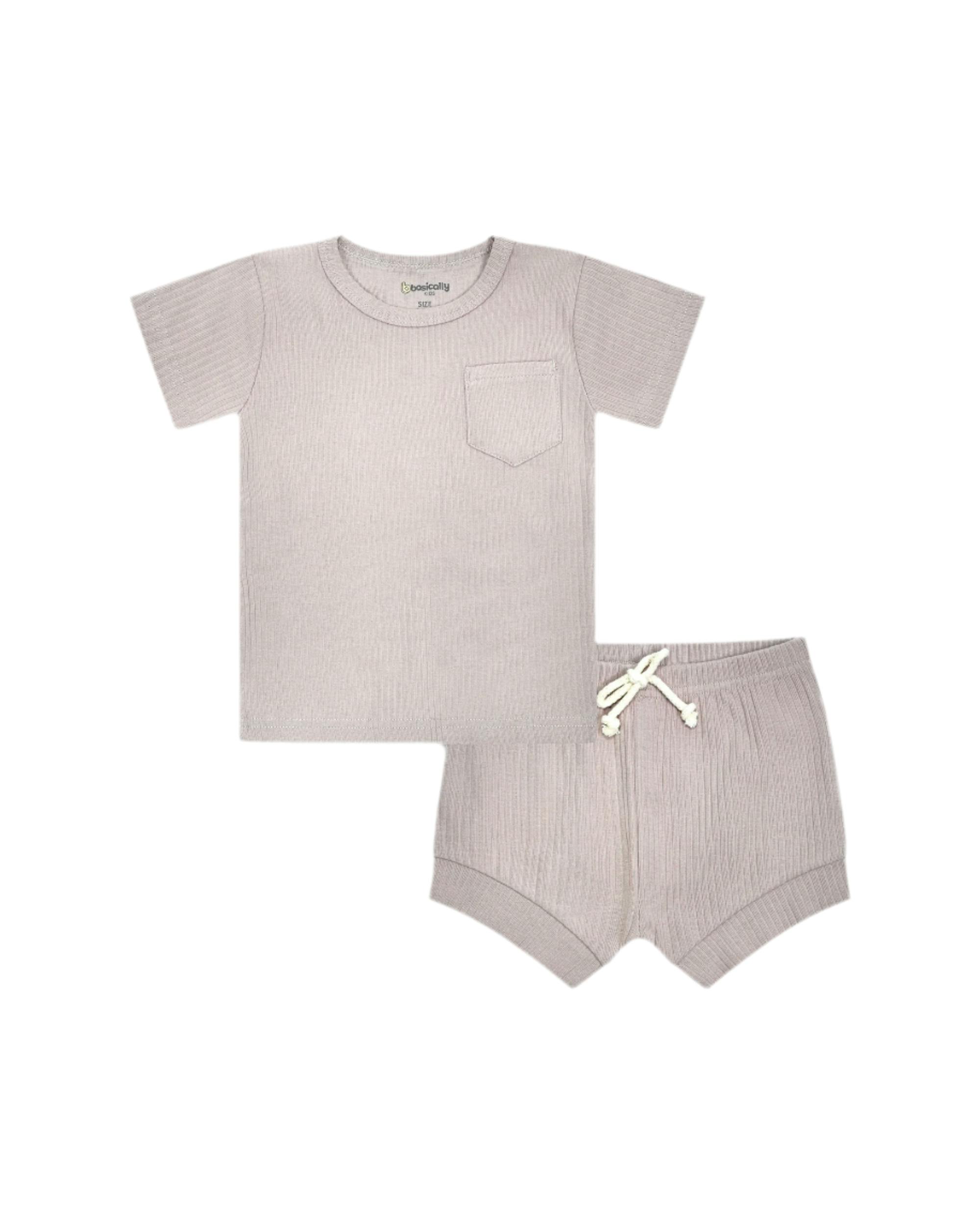 Ribbed Shorts Set