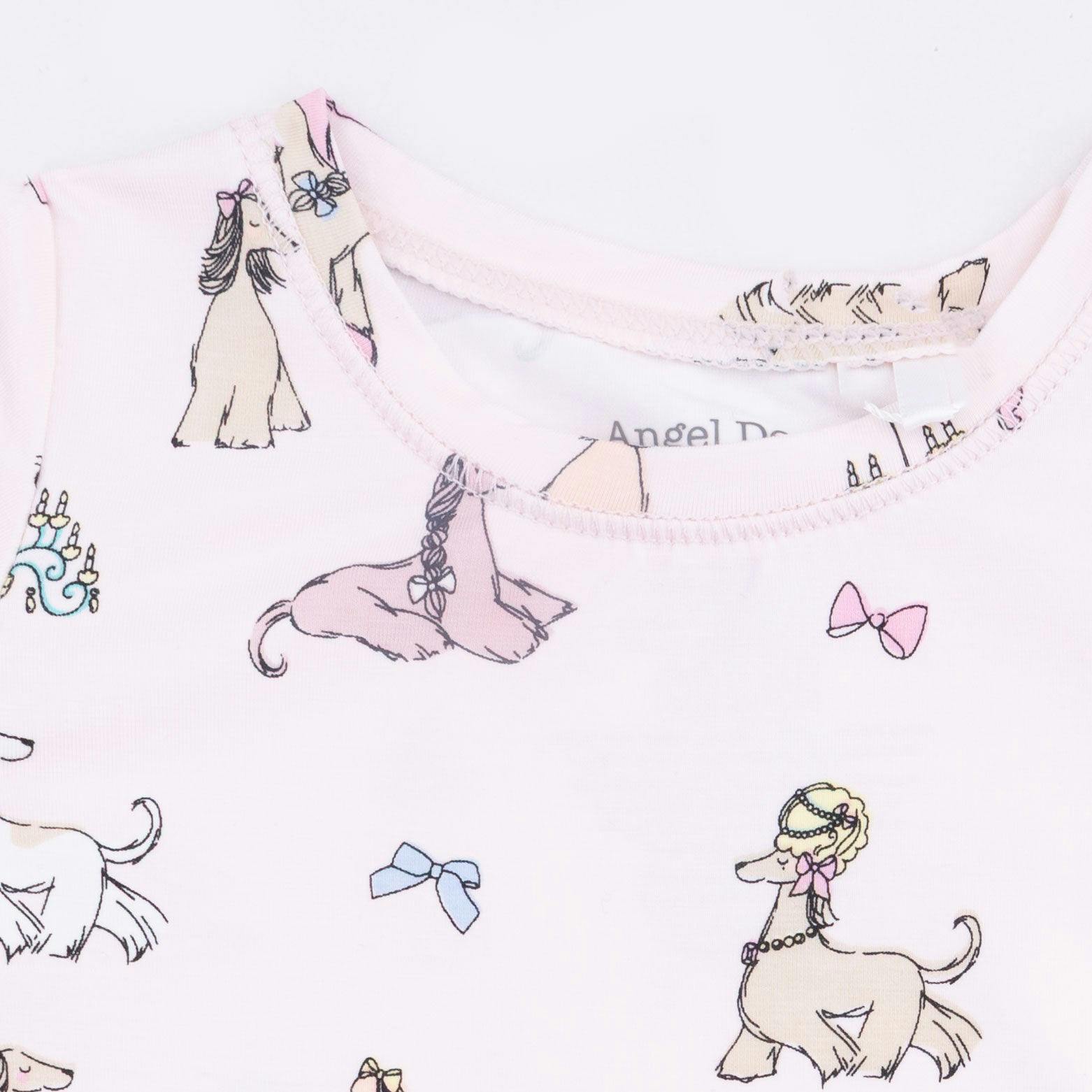Fancy Hounds with Bows - Short Sleeve Loungewear Set