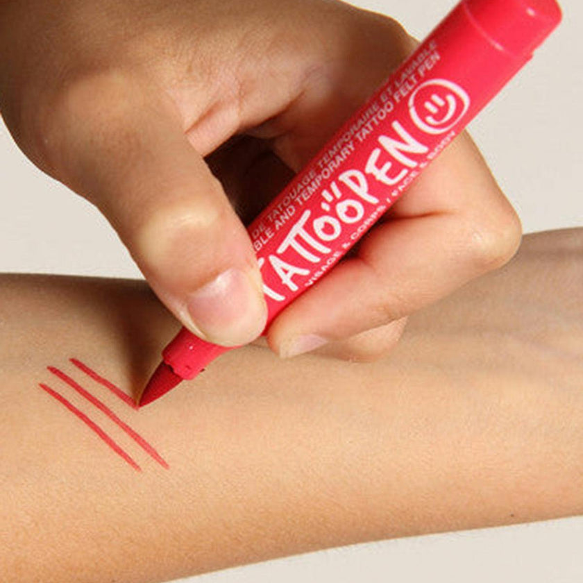 Tattoo Pen for Kids Red