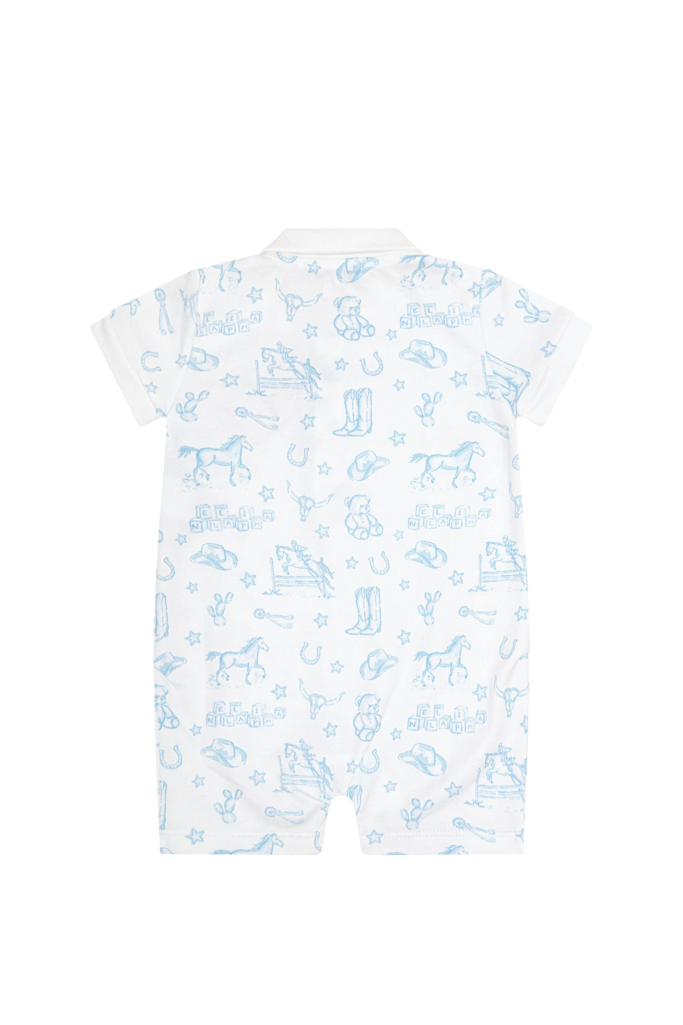 Blue Lone Star Toile&nbsp;Romper