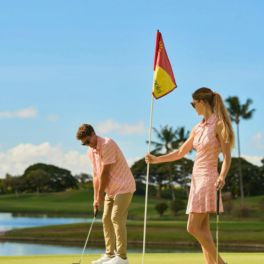 The Azaleas - Sunset Golf Shirt