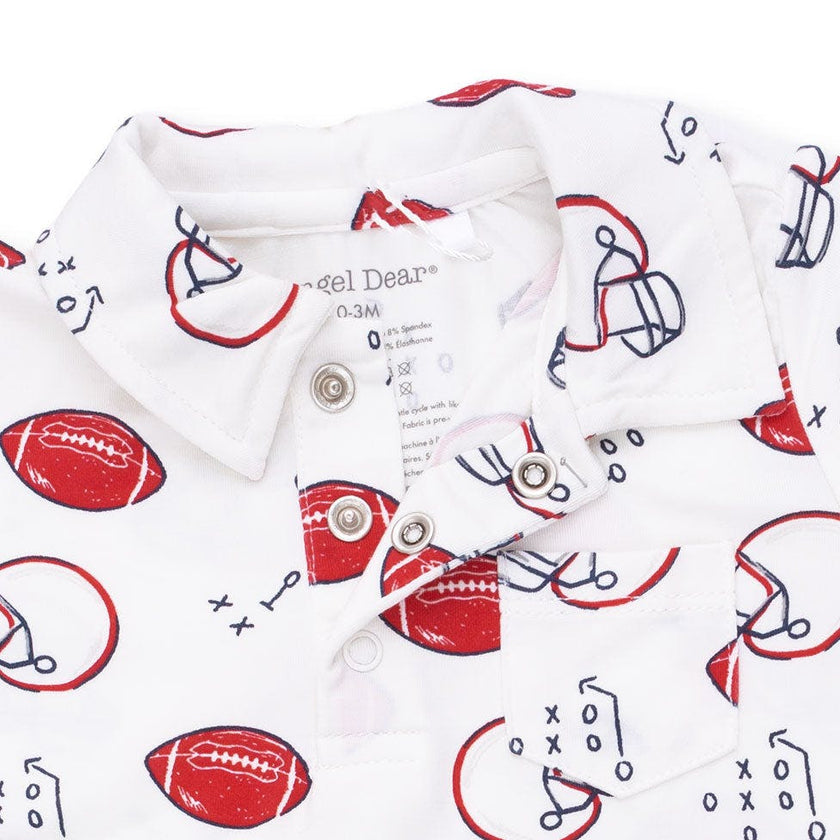 Touchdown Time - Polo Romper