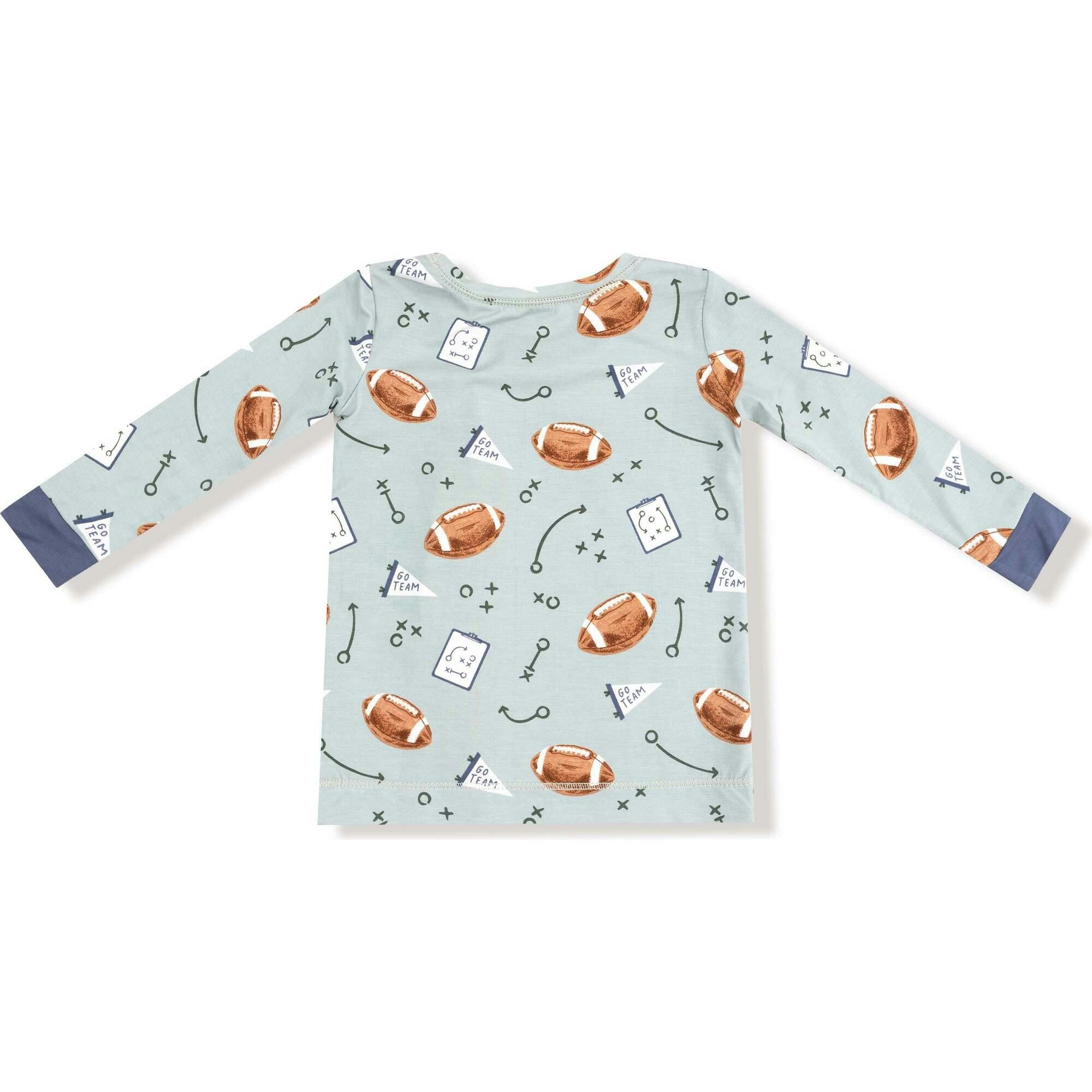 Touchdown Time - Grey Mist - Long Sleeve Loungewear Set