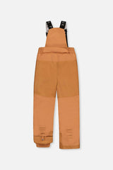 Two Piece Play Snowsuit Navy Blue With Brown Pants