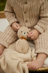 Bear Rattle Beige & tobacco