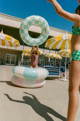 Seaesta Surf x Heather Taylor Home / Gingham Swimsuit / Raspberry
