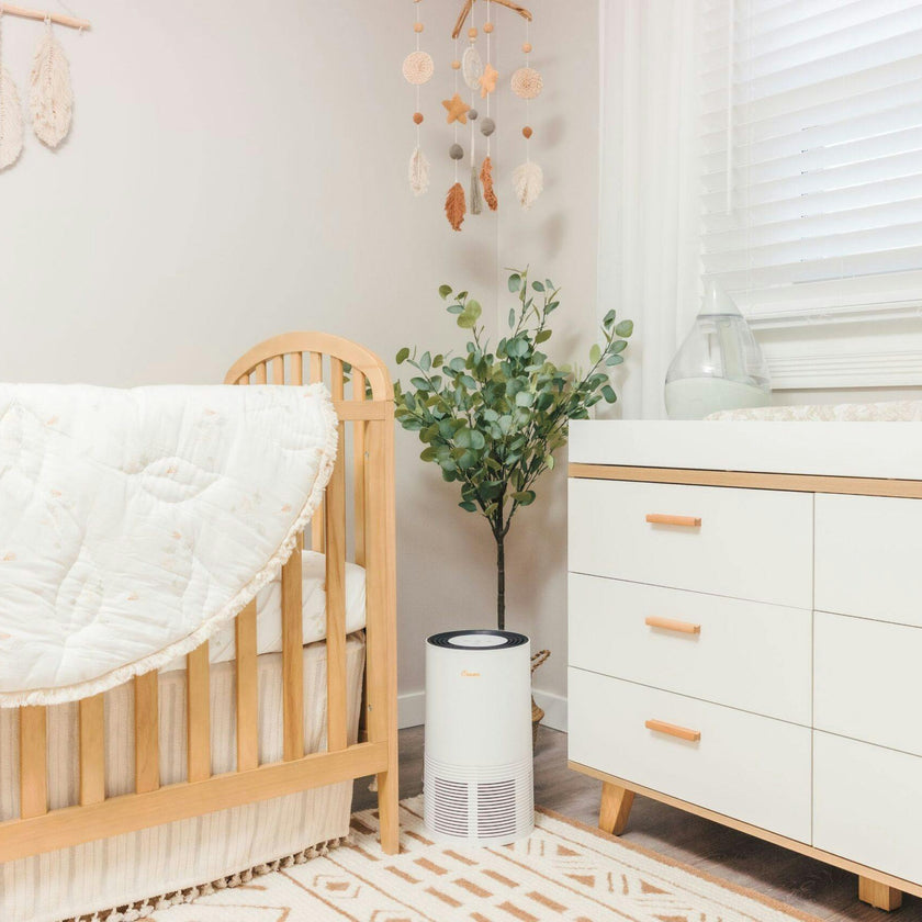 Natural Boho Fringe Crib Skirt