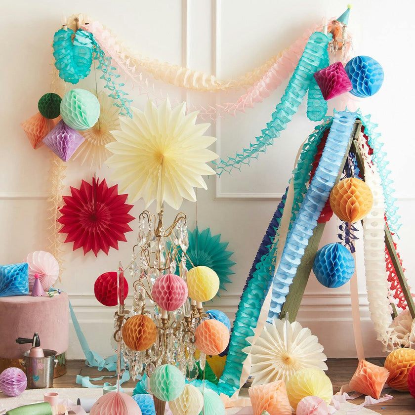 Set Of 3 Honeycomb Garlands
