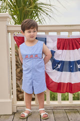 Smocked Shortall - Flags