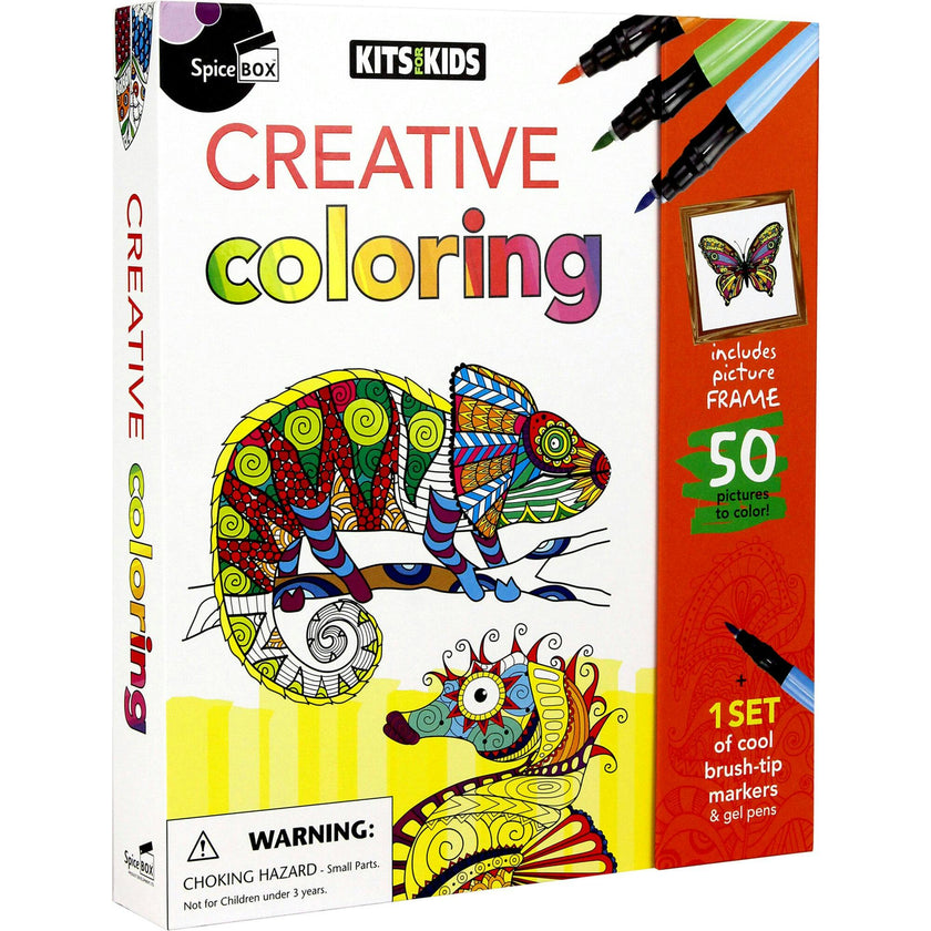 Kits For Kids: Creative Coloring - 50 Coloring Pages