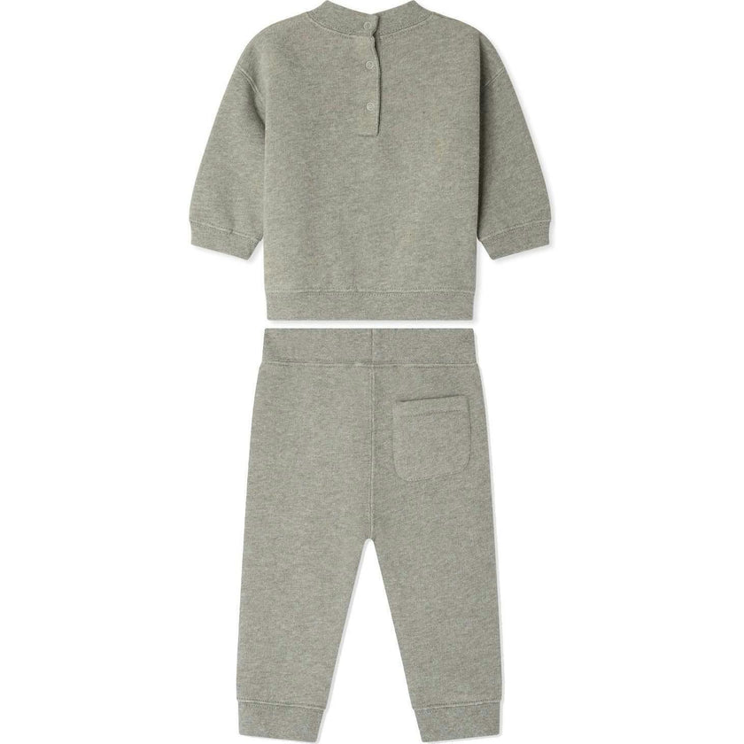 BONPOINT Soft Melange Baby Set - Vert De Gris