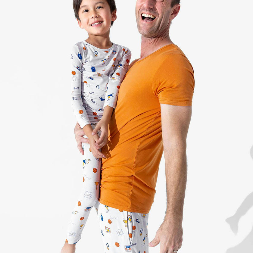 All Star Basketball Bamboo Men's Pajama Set