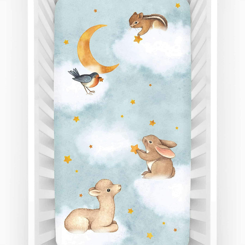 Goodnight Wonderland Standard Crib Sheet