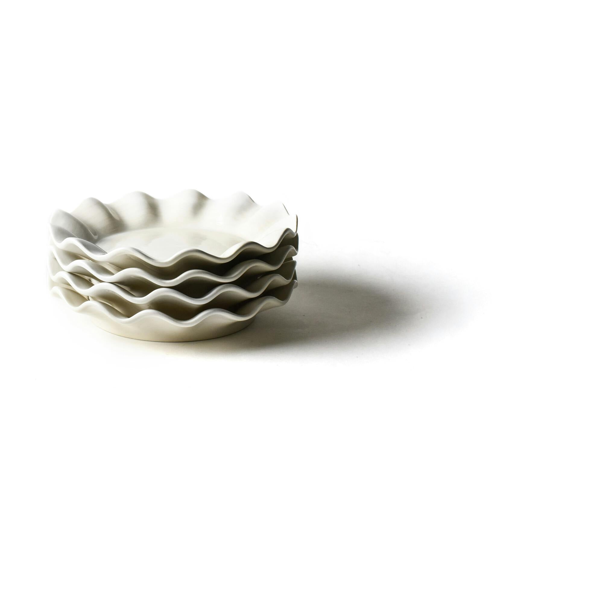 Signature White Ruffle Salad Plate