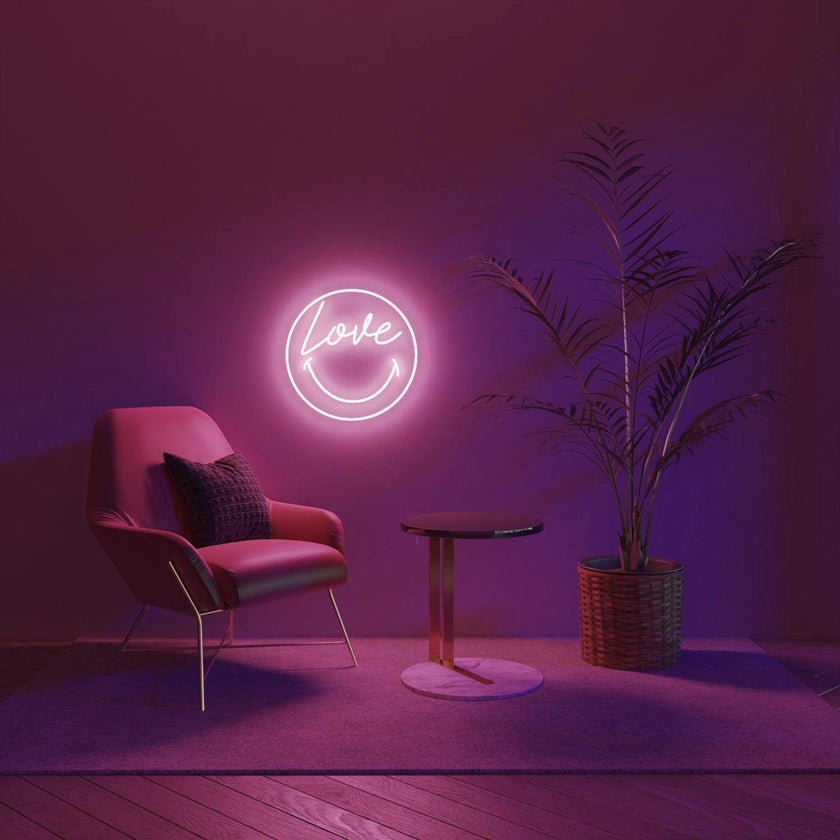 Love Smiley by Smiley®, LED neon sign