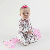Eloise Christmas Tree Footie, Pink