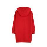 Hooded Dress with Flower