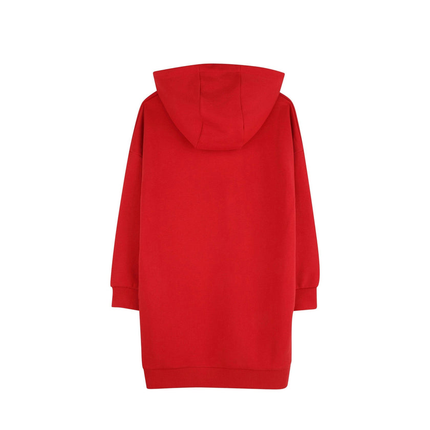 Hooded Dress with Flower