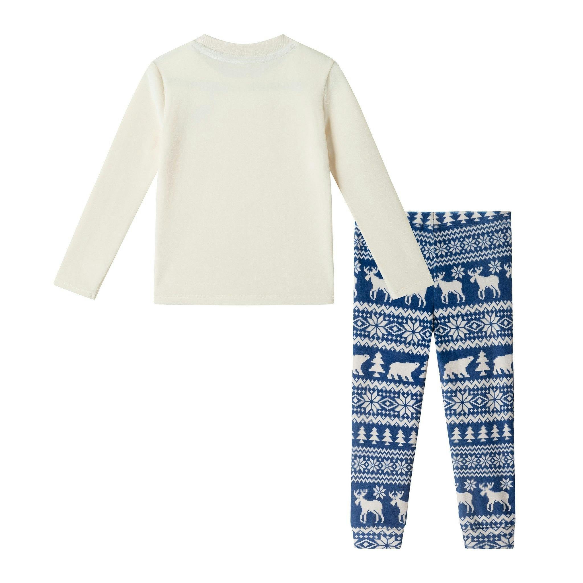 Boys (2-4) Velour Pajama Set | Winter Moose