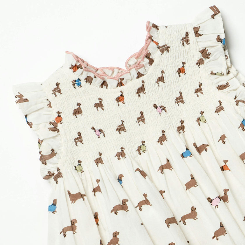 Baby Girls Stevie Dress - Dachshunds in Sweaters
