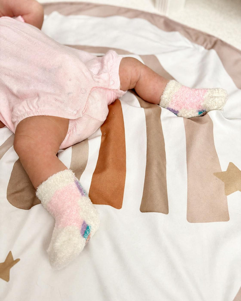 Girl Assorted Pastel Cozy 3pk Infant Hosiery