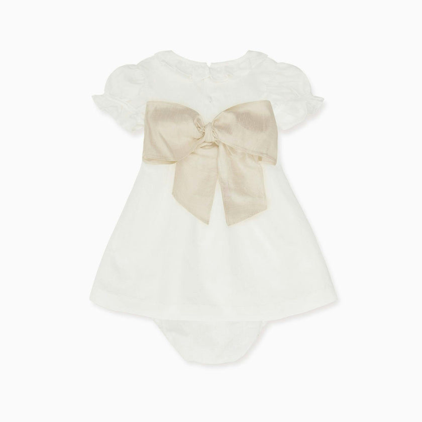 Vega Ceremony Baby Girl Set with Silk Sash